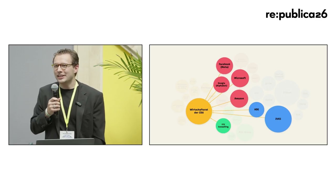 re:publica 26: Joris Kanowski – Big Tech Lobbying besser verstehen