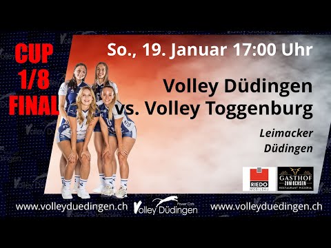 Volleyball Mobiliar Cup 2025 - 1/8 Final: Volley Düdingen - Raiffeisen Volley Toggenburg