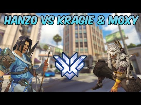 Playing Hanzo vs Overwatch Streamers! Top 500 Hanzo vs M0xy & Kragie!