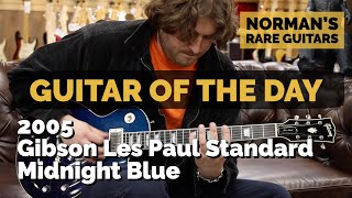 Video thumbnail for Guitar of the Day: 2005 Gibson Les Paul Standard Midnight Blue | Norman's Rare Guitars by Normans Rare Guitars
