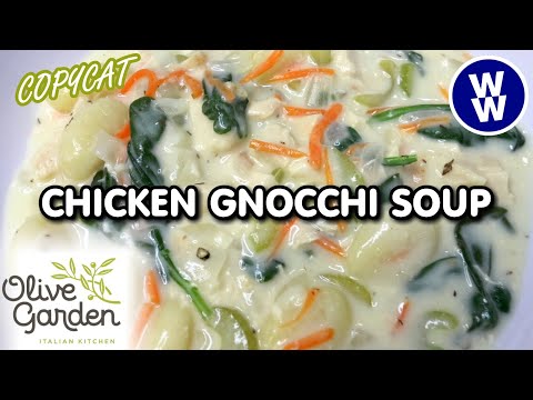 COPYCAT Olive Garden CHICKEN GNOCCHI SOUP Lightened Up🍲 🫒 EASY Weight Watchers Comfort Food Recipe!