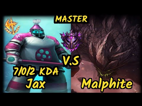 TF Blade (JAX) vs MALPHITE - 7/0/2 KDA TOP GAMEPLAY - NA Ranked MASTER