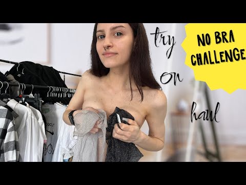[4K] Transparent Try on Haul | No Bra See-Through Vibe