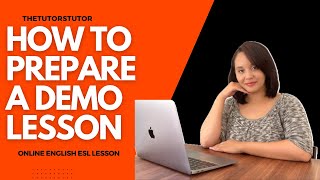 HOW TO PLAN YOUR ENGLISH DEMO LESSON CLASS| DEMO LESSON IDEAS| ONLINE ESL LESSON|TEFL