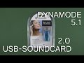 Dynamode USB-SOUNDCARD2.0 blue - видео