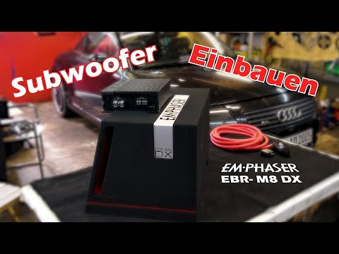 Emphaser EBR-M8DX 1000W Subwoofer EA-M1 1500W Endstufe einbauen