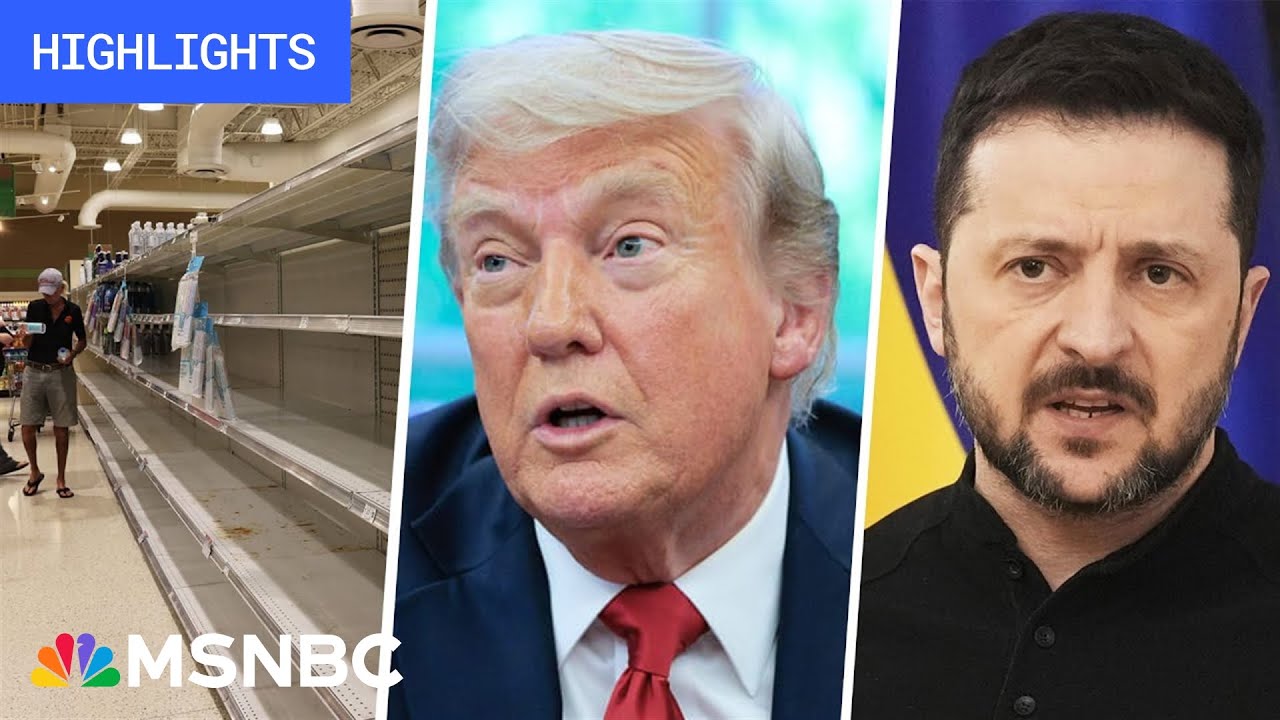 CEOs warn of bare shelves, Trump slams Zelenskyy: Trump’s First 100 Days - Day 94 | MSNBC Highlights