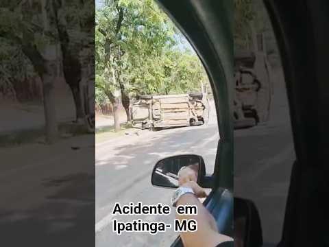 Acidente nesta manhã de feriado em Ipatinga, Minas Gerais.