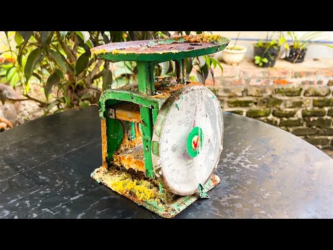 Vintage Weighing Scales Restoration // Restore Clock Type Table Weighing Scale