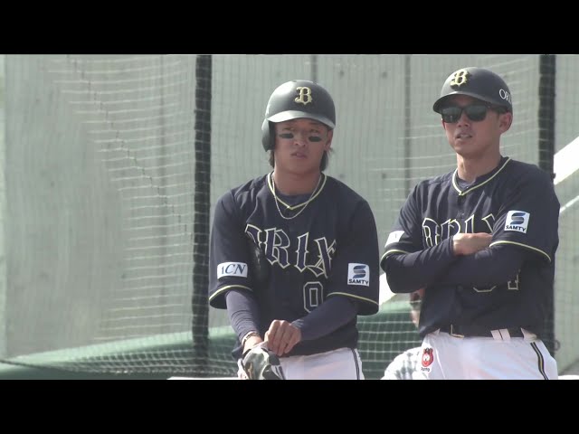 【ファーム】反撃の1点!! バファローズ・渡部遼人 ライトへのタイムリーで1点を返す!! 2025年4月19日 福岡ソフトバンクホークス 対 オリックス・バファローズ