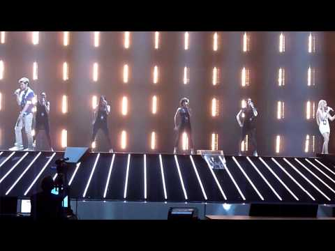 Azerbaijan: Ell/Nikki - Running scared, first rehearsal