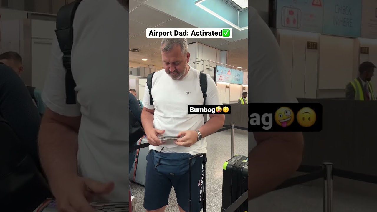 When Dad Goes To The Airport😂 | The Famileigh #AirportDad