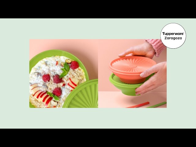 Vídeo relacionado con Tupperware Fiambrera To Go Clevere Pause 1 x 550 ml lila con 3 compartimentos + cuchara colgante, 7503C-6