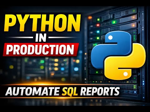 Python Database Automation For Production Support Real Sql Reporting Script