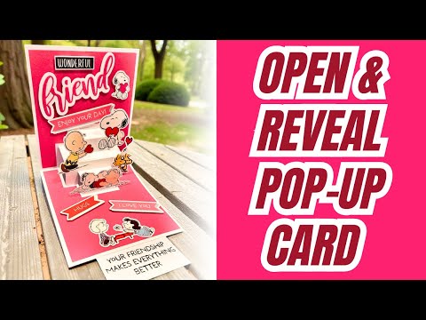 NO DIES NEEDED!!! Open & Reveal Pop-Up card!