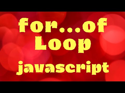 JAVASCRIPT FOR OF LOOP| Javascript tutorial for beginners #52