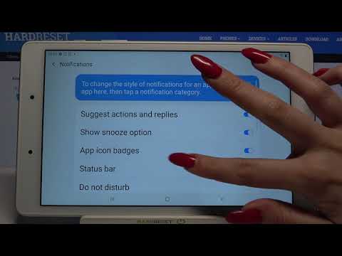 How to Manage Notifications on SAMSUNG Galaxy Tab A 8.0 - Set Up Notifications