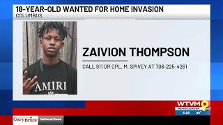 18-year-old wanted for home invasion