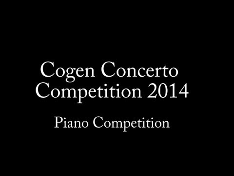 Cogen Concerto Competition 2014 - Piano Division