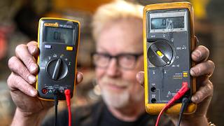 Adam Savage Tests His Very First Multimeter!
