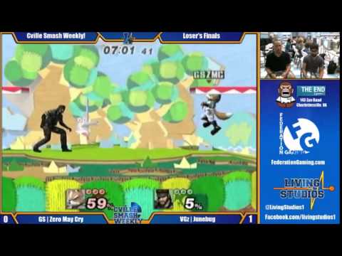 Cville Smash Weekly: GS | Zero May Cry (Lucas, Fox, Mewtwo) vs. VGz | Junebug (Lucas, Snake, Diddy)