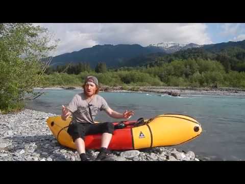 Self-bailing packrafts for whitewater
