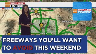 Weekend freeway closures around Phoenix 1/7/23