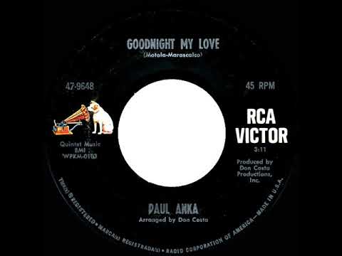1969 HITS ARCHIVE: Goodnight My Love - Paul Anka (mono 45)