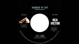 1969 HITS ARCHIVE: Goodnight My Love - Paul Anka (mono 45)
