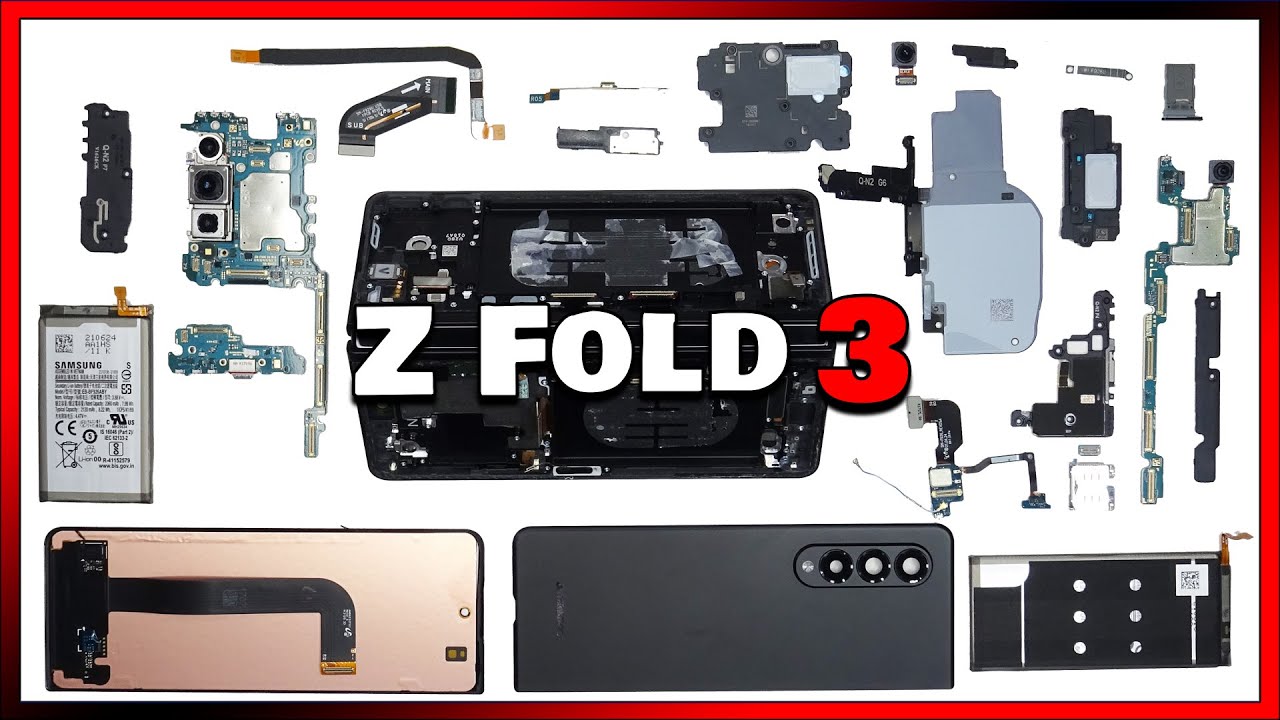 Samsung Galaxy Z Fold 3 5G Disassembly Teardown Repair Video Review