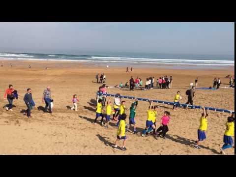Futbol playeros en la playa de Zarautz