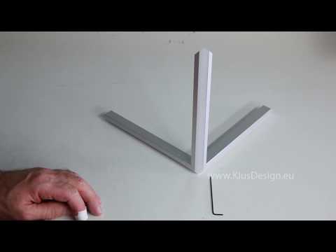 KLUS LLC - KUBIK-45 cutting and assembly of the lighting fixture from KUBIK 45 extrusions