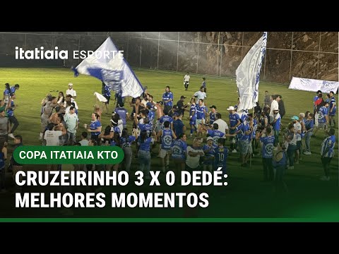 CRUZEIRINHO 3 X 0 DEDÉ: VEJA OS MELHORES MOMENTOS DA GOLEADA