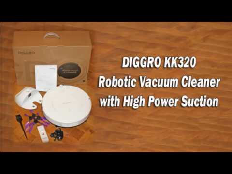 DIGGRO KK320 - Robotic Vacuum Cleaner with High Power Suction