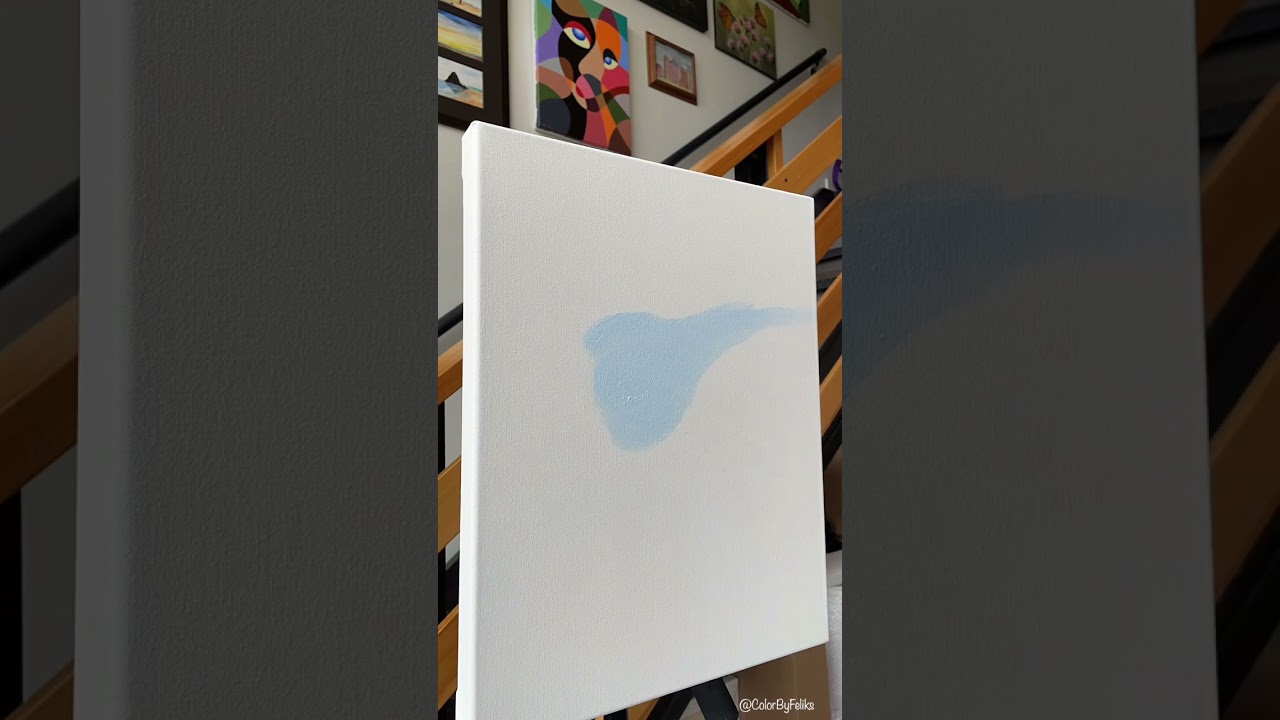 How To Paint Mountains Acrylic Artwork #shorts