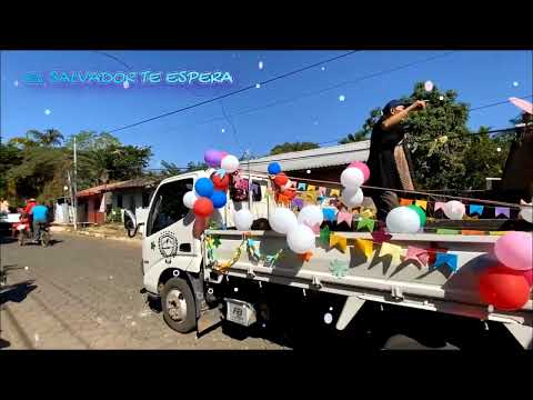 Desfile de los bolitos en distrito de Nueva guadalupe san miguel oeste El salvador 