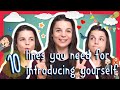 Top 10 English Lines you Need for Introducing Yourself