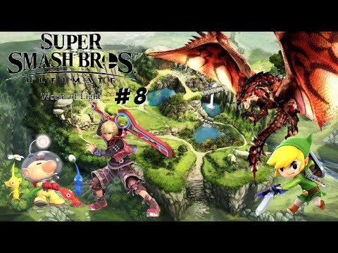 Super Smash Bros Ultimate World of Light Walkthrough Part 8 Forest Hill Vs. Rathalos!