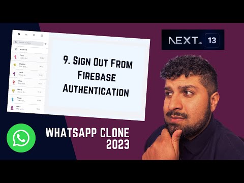 9. Sign Out From Firebase Authentication