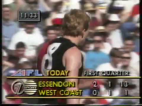 1990 - Essendon vs West Coast - Preliminary Final - AFL Football