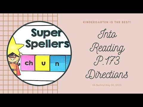 KA Into Reading p. 173 Blend Sounds Directions