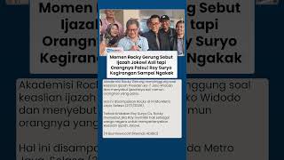 Download lagu Rocky Gerung Sebut Ijazah Jokowi Asli tapi Berkelakar Orangnya Palsu, Roy Suryo sampai Kegirangan mp3