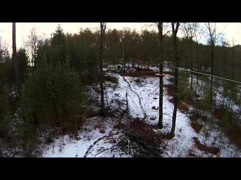 Ziplinepark Elmstein im Bau