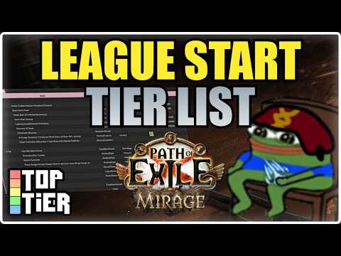 MY LEAGUE START TIER LIST FOR 3.28 MIRAGE LEAGUE - Path of Exile 1