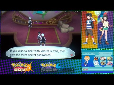 Three Secret Passwords - Pokemon Sun and Moon