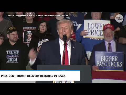 Trump speech in Iowa mocks Minnesota's Ilhan Omar and calls Somalia 'not even a country'