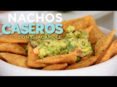 Nachos o Totopos caseros con guacamole 🥑  el resultado es 🤩 asombroso - Apto veganos 🌱