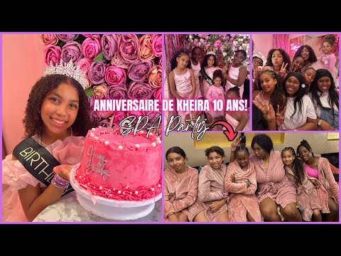 SURPRISE 🎉SPA PARTY + BRUNCH for KHEIRA's birthday 🎂