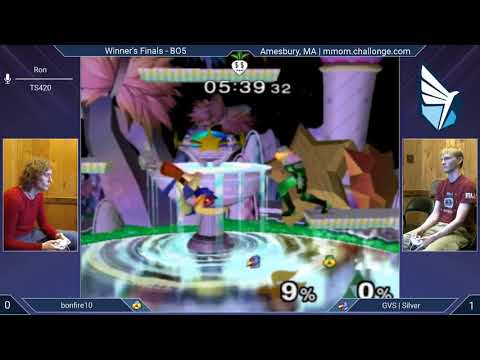 MMOM153 SSBM - bonfire10 (Sheik) vs. GVS | Silver (Falco) - Melee WF