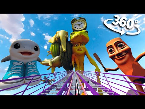 🎢 360° Brainrot Tung Tung Sahur Roller Coaster Meme in VR 8K
